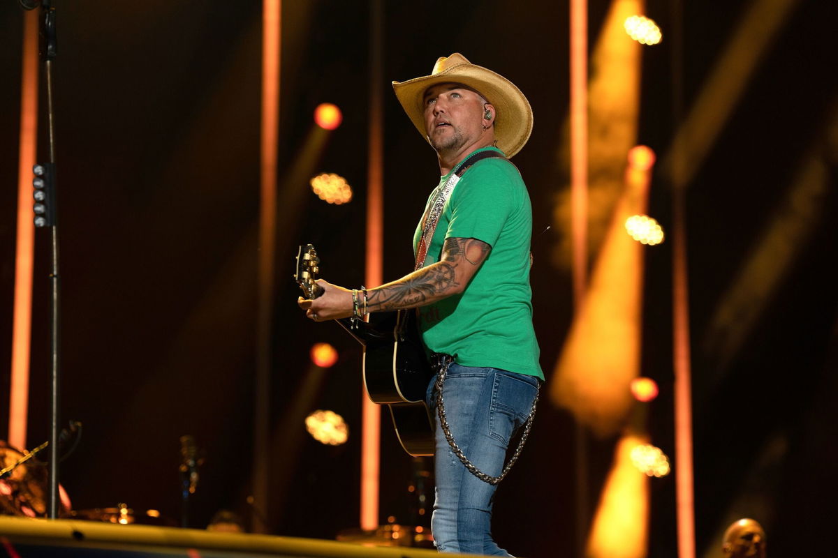 <i>Connie Chronuk/Disney General Entertainment Content/ABC/Getty Images</i><br/>Jasson Aldean performing in July. A music video for a controversial Jason Aldean song that has received both backlash and support has been shortened by a few seconds