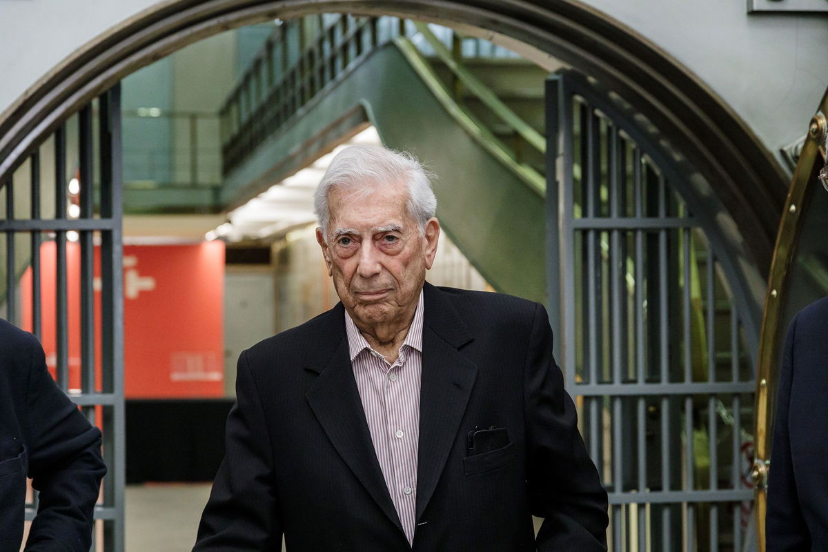 <i>Carlos Lujan/Europa Press/Getty Images</i><br/>Peruvian novelist and Nobel laureate Mario Vargas Llosa has been hospitalized in Madrid with Covid-19