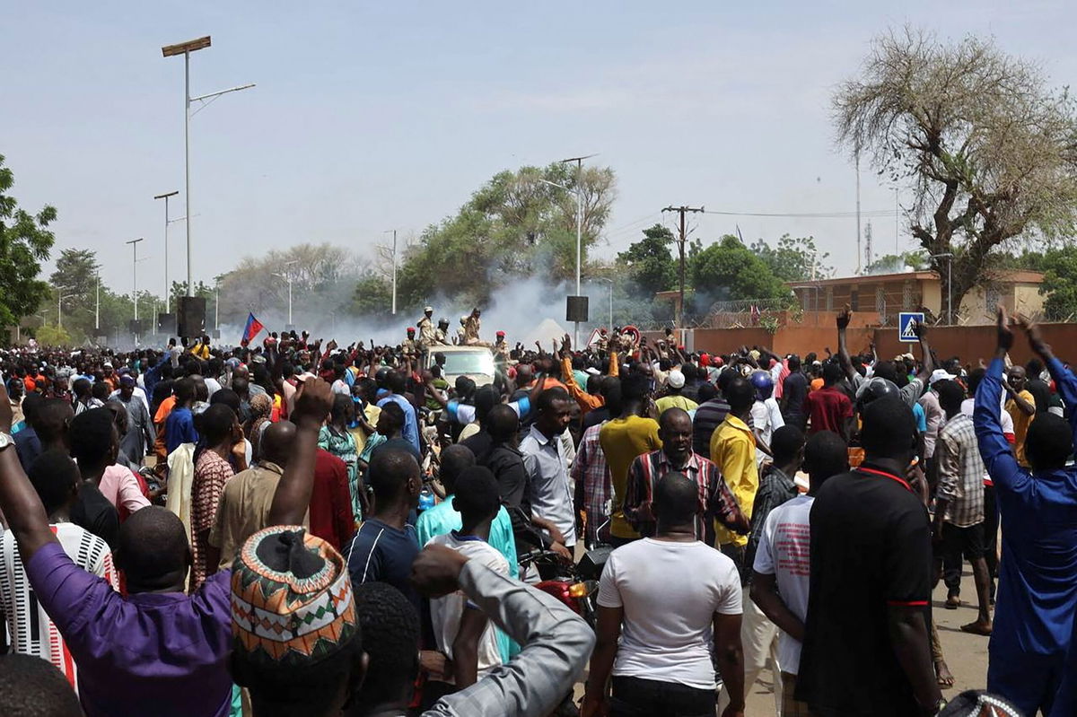 <i>Stringer/Reuters</i><br/>Demonstrators appeared to try to set the Embassy alight before being dispersed.