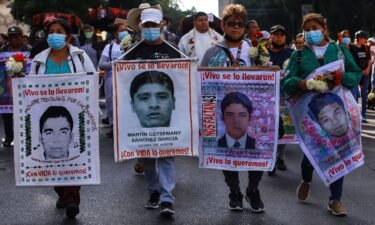Demonstrators commemorated the disappearance of the Ayotzinapa students on September 26