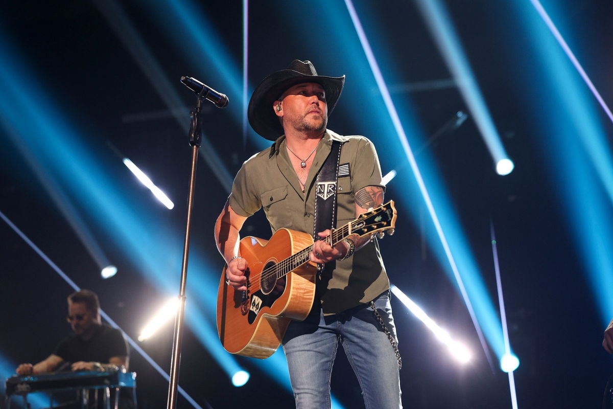 <i>Christopher Polk/Penske Media/Getty Images</i><br/>Jason Aldean performed in Texas during the ACM Awards in May.