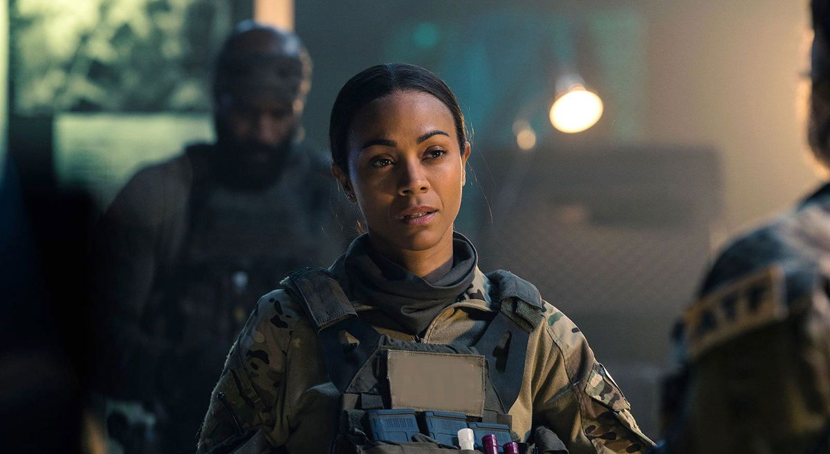 <i>Greg Lewis/Paramount+</i><br/>Zoe Saldana appears as Joe In 