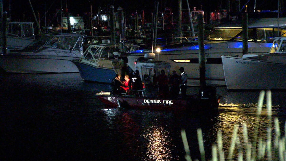 <i>WBZ</i><br/>A boat crashed into a jetty off Cape Cod Friday night