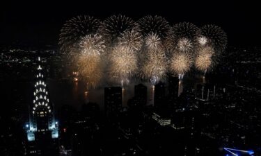 Fireworks over the East River