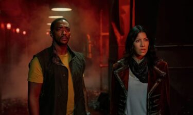 Anthony Mackie and Stephanie Beatriz in the Peacock series "Twisted Metal."