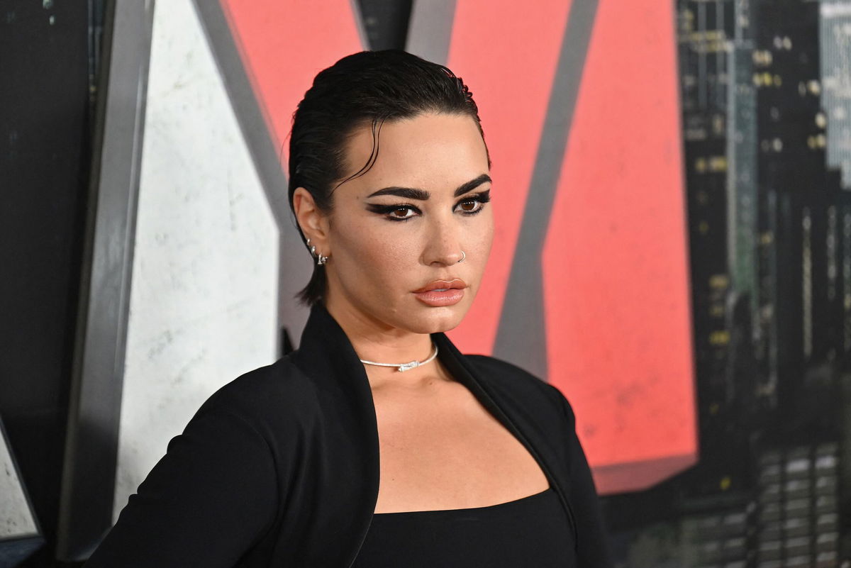 <i>Angela Weiss/AFP/Getty Images</i><br/>Demi Lovato arrives for the world premiere of 