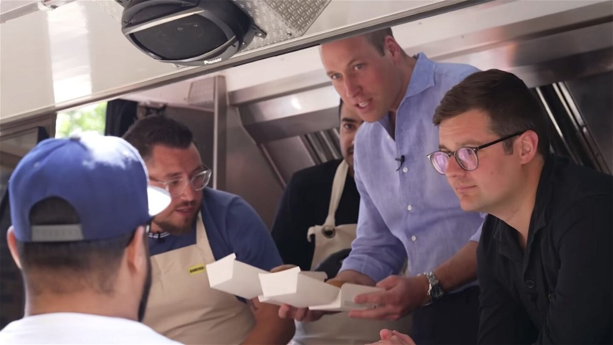<i>Sorted Food/Youtube</i><br/>Prince William surprised members of the public at a food truck in London.
