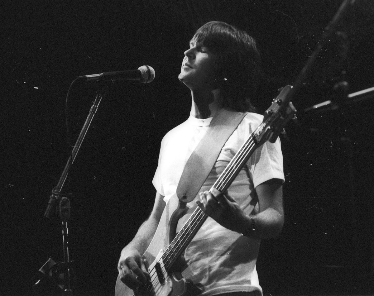 <i>Michael Ochs Archives/Getty Images</i><br/>Randy Meisner of the rock band the Eagles performing in Georgia in 1977. Meisner