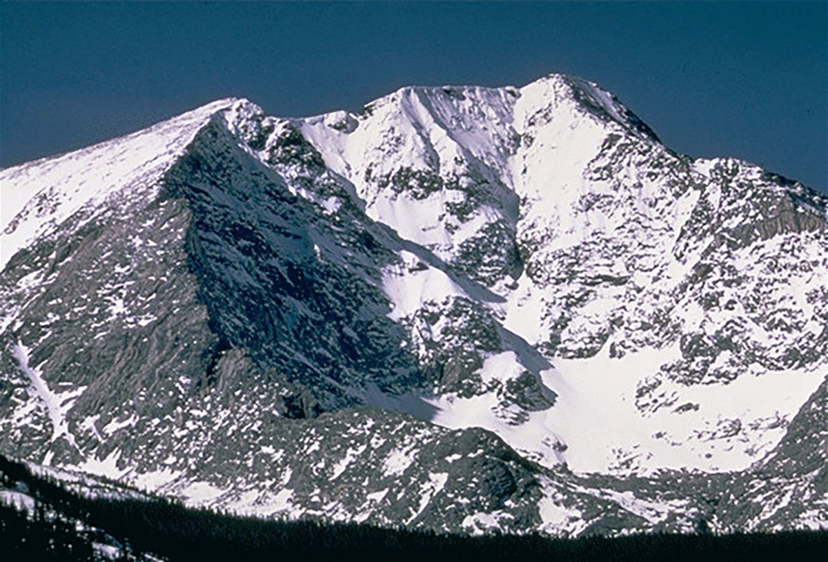 <i>National Park Service/FILE</i><br/>An undated photo shows Ypsilon Mountain in Rocky Mountain National Park