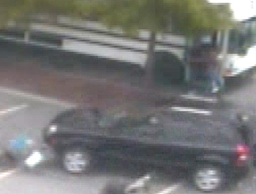 <i>Lincolnton Police Department</i><br/>Police released surveillance images of a black SUV and asked for the public’s assistance in identifying the vehicle and its driver.