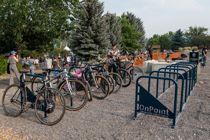 Visit Bend, OnPoint Community Credit Union funded Old Mill District's 150 new bike racks