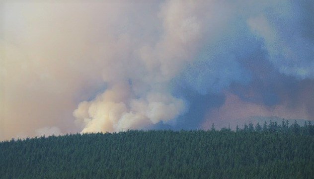Camp Creek Fire was reported early Friday, had burned some 900 acres by late Saturday in Bull Run Watershed