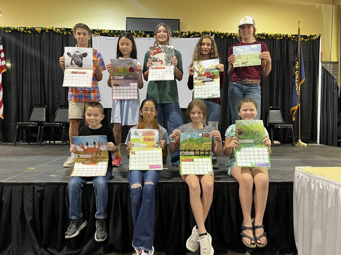 Oregon Agriculture in the Classroom Calendar winners