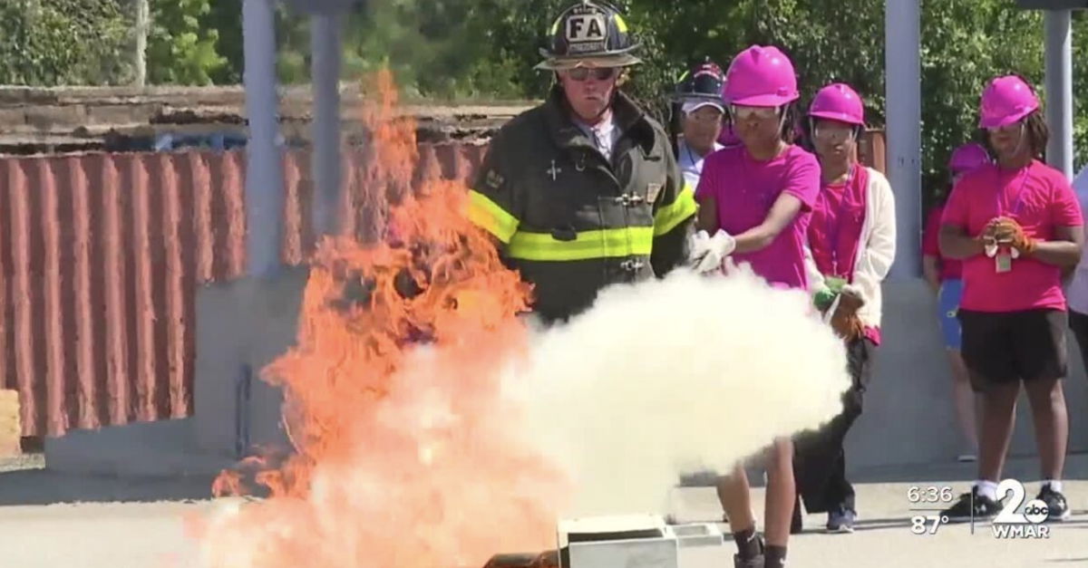 <i>WMAR</i><br/>Camp Spark with the Baltimore City Fire Department is about getting young girls interested in jobs within the department.