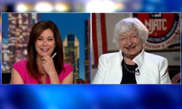 Janet Yellen during an interview with Erin Burnett on August 14.