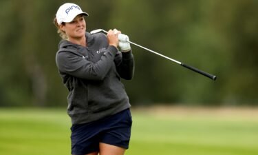 Ally Ewing's three-over third round of 75 left her two shots behind Lilia Vu and Charley Hull at the Women's Open after starting Saturday with a five-shot lead.