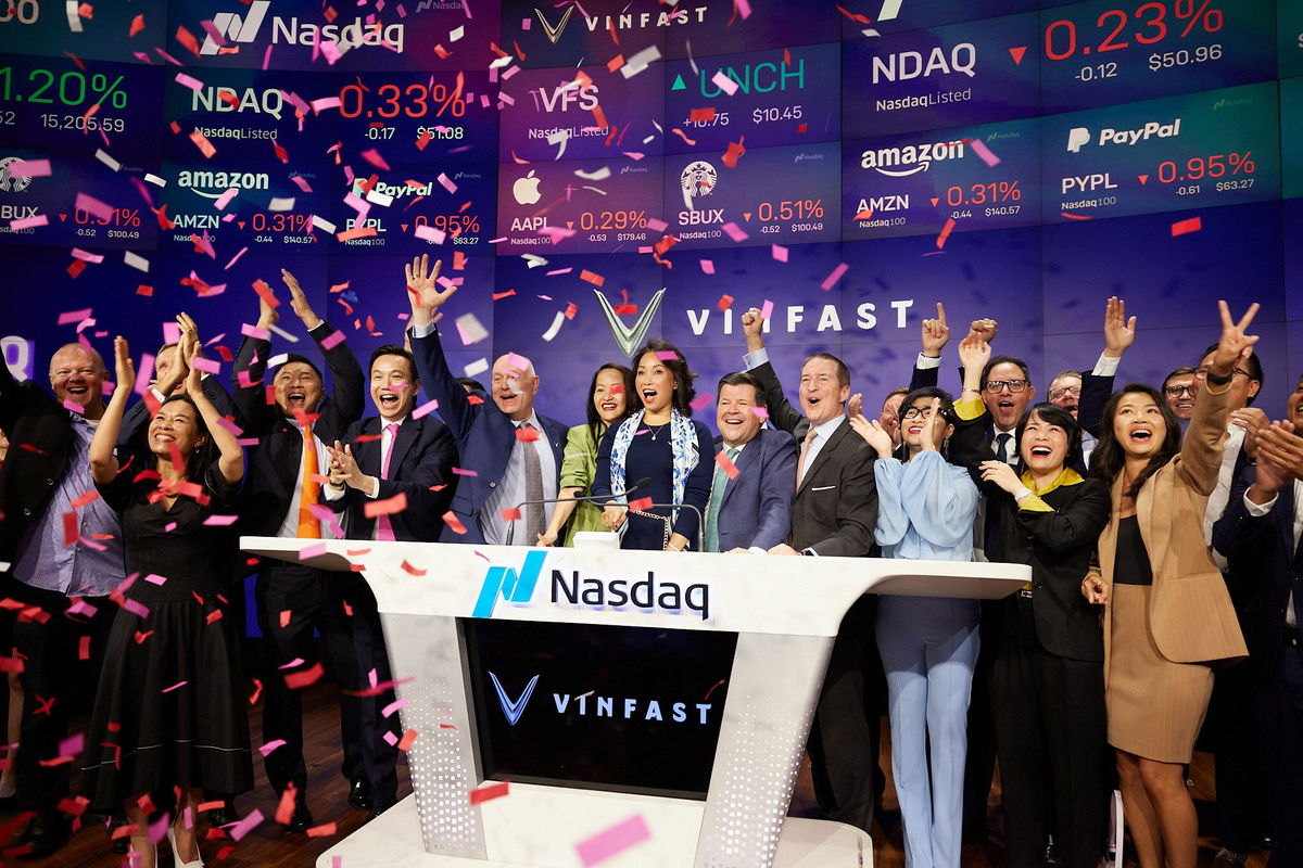 <i>VinFast/Handout</i><br/>VinFast began trading on the Nasdaq Tuesday.