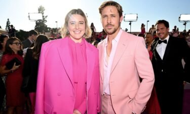 Greta Gerwig and Ryan Gosling at the premiere of "Barbie" held at Shrine Auditorium and Expo Hall on July 9