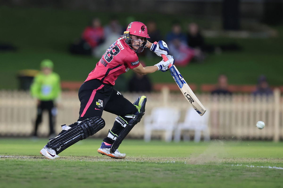 <i>Mark Evans/Getty Images</i><br/>Maitlan Brown played for the Sixers during the Women's Big Bash League in November last year.