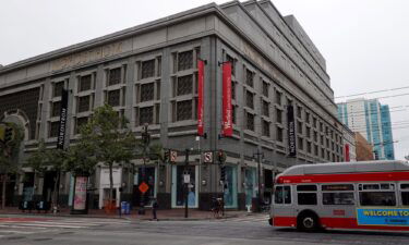 A shopper carries Gump's Corp. shopping bags in San Francisco