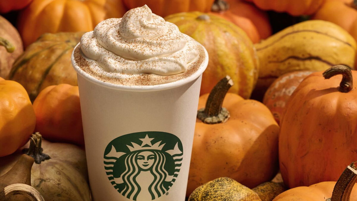 <i>Starbucks</i><br/>Starbucks' Pumpkin Spice Latte was introduced 20 years ago.