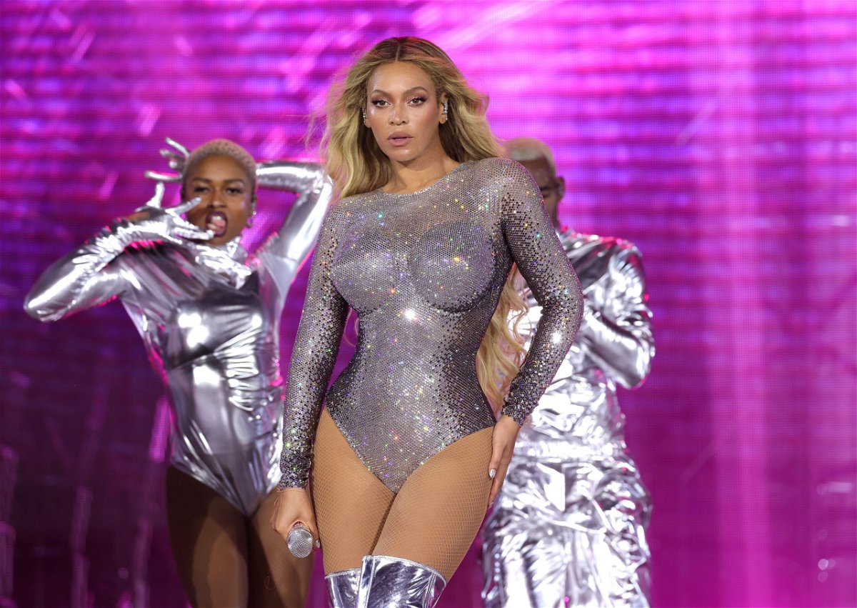 <i>Kevin Mazur/WireImage/Getty Images</i><br/>Beyoncé performs onstage during the 