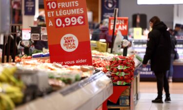 A Carrefour hypermarket in Villeneuve-la-Garenne