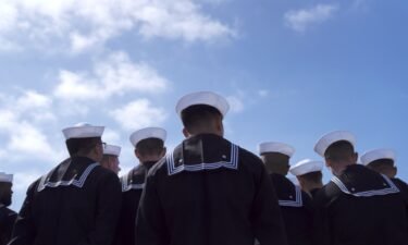 Navy sailors are pictured here at Naval Base Point Loma in San Diego