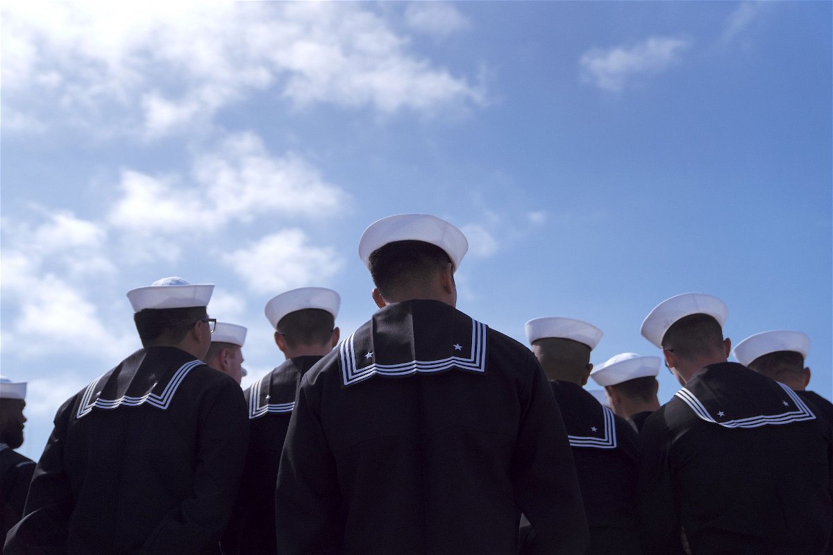 <i>Eric Thayer/Bloomberg/Getty Images/FILE</i><br/>Navy sailors are pictured here at Naval Base Point Loma in San Diego