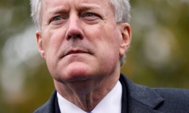 White House chief of staff Mark Meadows speaks with reporters outside the White House on October 26