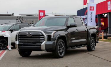 The 2022 Toyota Tundra is pictured during the Motor Bella auto show in Pontiac