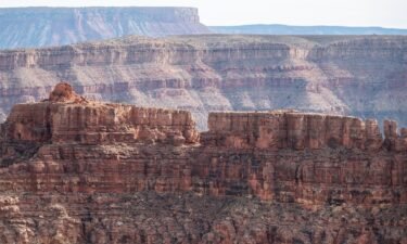 A view of the West Rim of the Grand Canyon from Eagle Point in the Hualapai Indian Reservation is seen here.