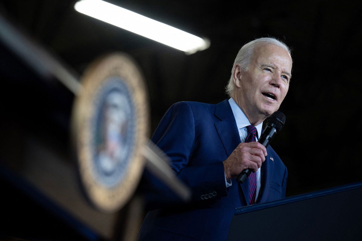<i>Brendan Smialowski/AFP/Getty Images</i><br/>President Joe Biden speaks about his economic plan 