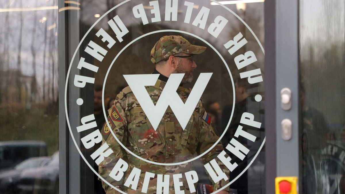 <i>Igor Russak/Reuters</i><br/>A large network of accounts on Facebook and Instagram have been promoting Russia’s Wagner mercenary group to hundreds of thousands of followers. Pictured is a Wagner Center in Saint Petersburg