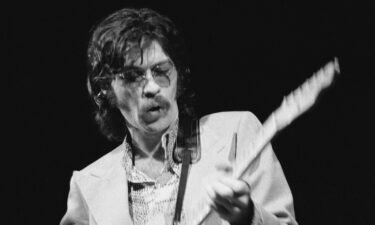 Canadian musician Robbie Robertson is pictured here performing with The Band at the Royal Albert Hall in London on June 3