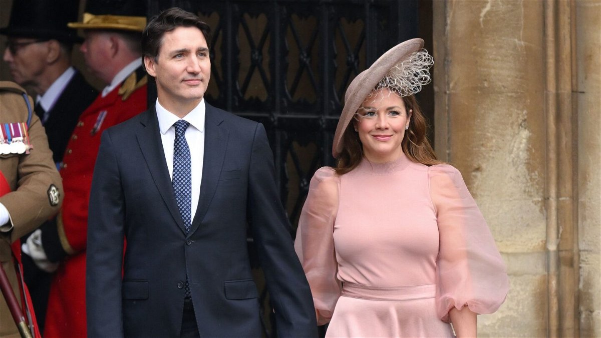 <i>Karwai Tang/WireImage/Getty Images</i><br/>Justin Trudeau and Sophie Grégoire Trudeau at the Coronation of King Charles III and Queen Camilla on May 06