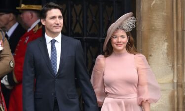 Justin Trudeau and Sophie Grégoire Trudeau at the Coronation of King Charles III and Queen Camilla on May 06