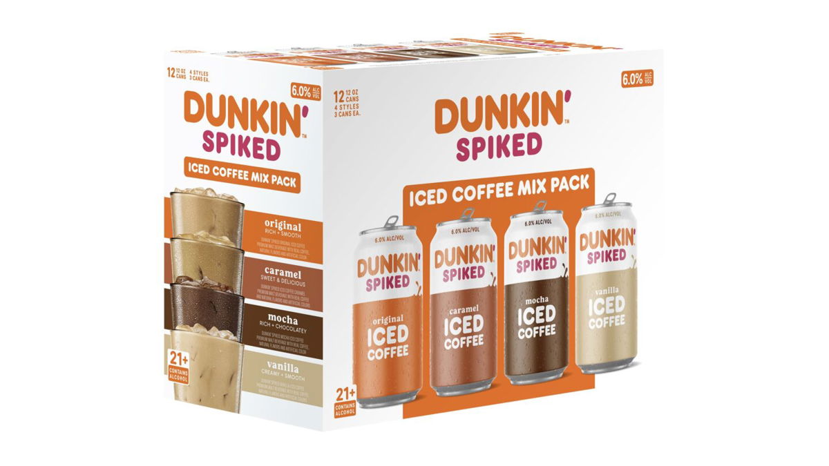 <i>Dunkin</i><br/>Dunkin' Spiked iced tea is coming out in late August.