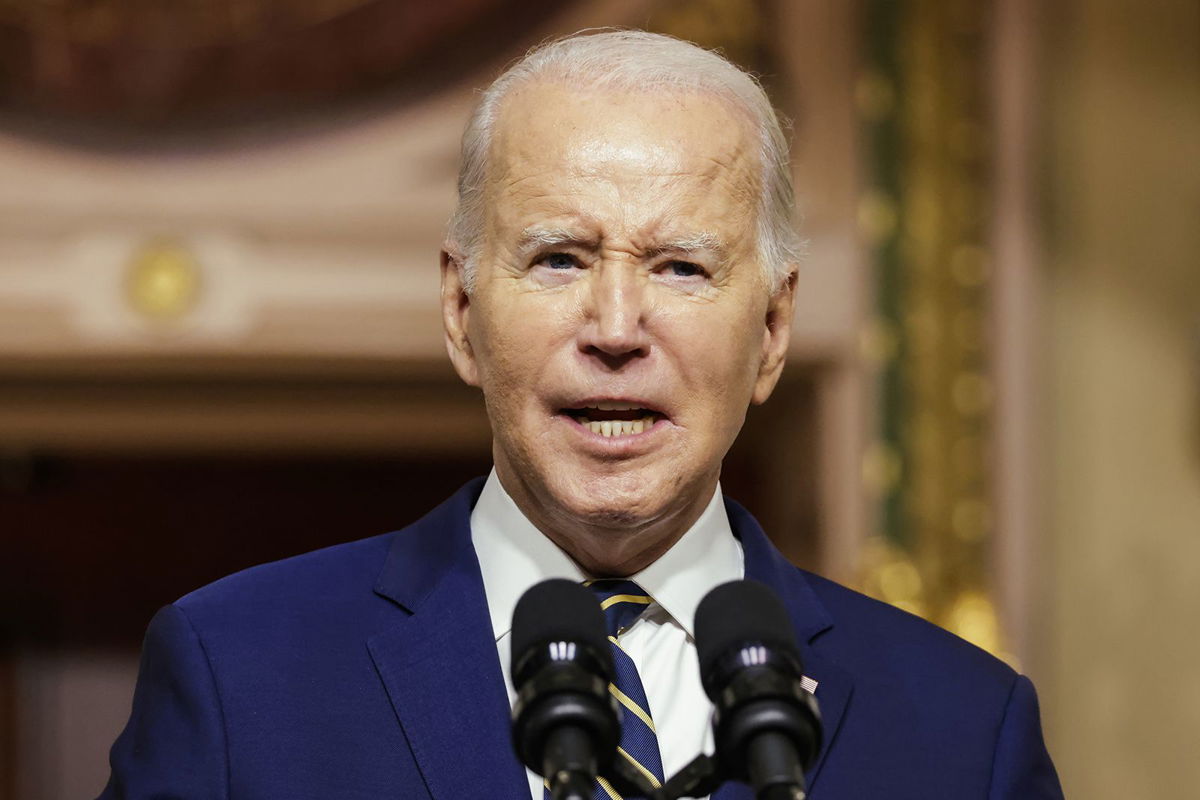 <i>Samuel Corum/Sipa/Bloomberg/Getty Images</i><br/>The share of Republicans and Republican-leaning independents who believe that President Joe Biden’s 2020 election win was not legitimate has ticked back up.