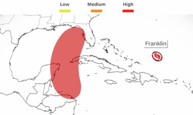 An area of showers and thunderstorms in the Caribbean Sea could develop into a tropical system as soon as Sunday