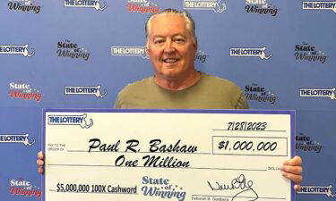 Paul Bashaw is heading into retirement with a jackpot of $1 million won just three days after giving notice to his boss.