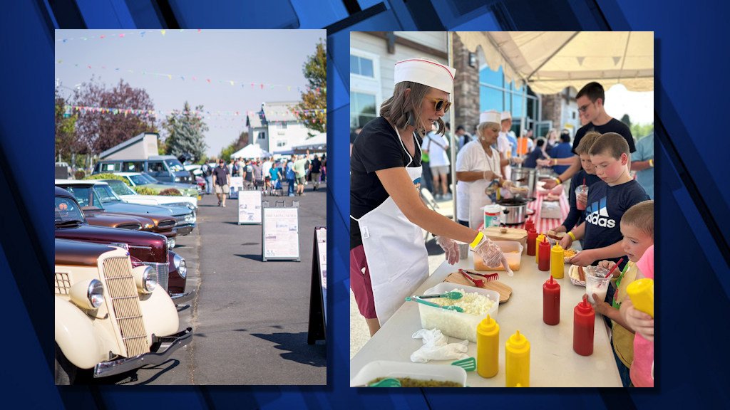 A vintage car show featuring Bend history through the years, free Coney Dogs were part of Bend Church of the Nazarene's 100th birthday party on Saturday