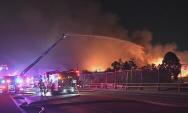 A 3-alarm commercial fire that started early Saturday morning in Clackamas County has triggered ‘shelter in place’ orders for people living near the burning fiberglass plant