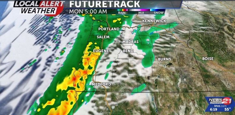 A cloudy and rainy end to the weekend - KTVZ