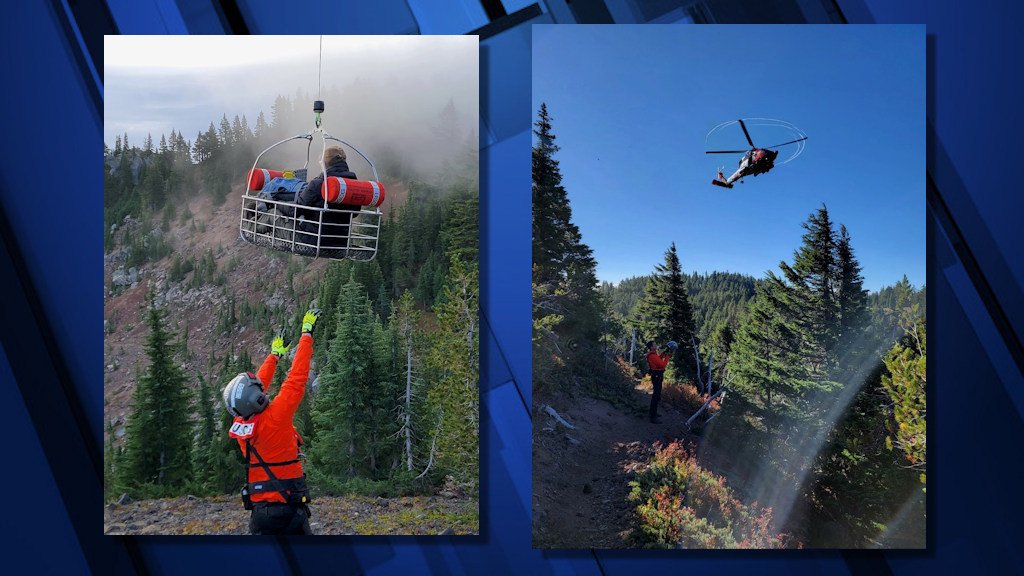 Redmond hunter was rescued by Coast Guard helicopter after falling ill in Mt. Jefferson Wilderness Area