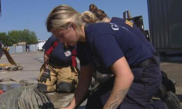Firefighters from across the state were honing their skills in Romeoville on Saturday. It's a unique training opportunity for women that's led by women.