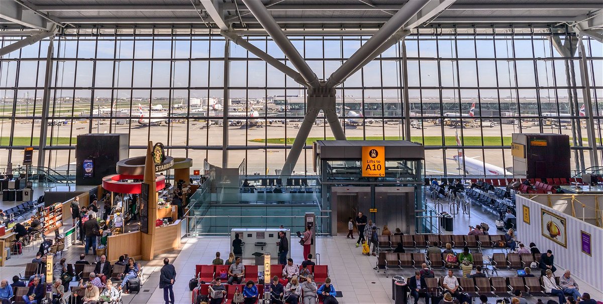 <i>BrasilNut1/iStock Editorial/Getty Images</i><br/>Heathrow Terminal 5 is an airport terminal at Heathrow Airport. Opened in 2008