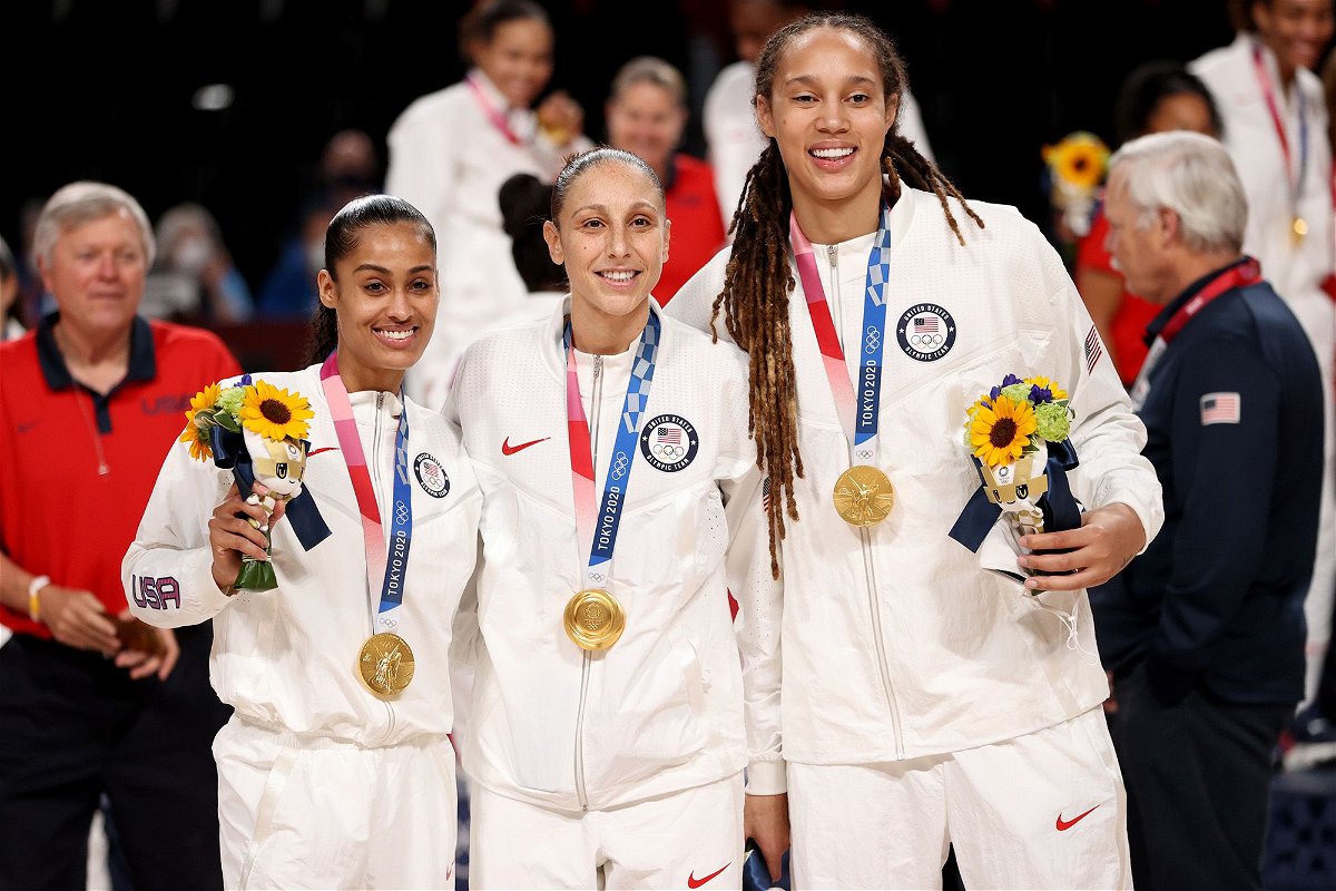 <i>Kevin C. Cox/Getty Images</i><br/>Griner (right)