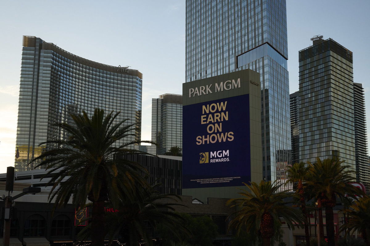 <i>Bridget Bennett/Bloomberg/Getty Images</i><br/>The Park MGM hotel and casino in Las Vegas