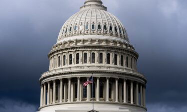 Dark clouds hang above the U.S. Capitol dome on September 25. The United States’ credit rating could come under pressure if the government shuts down.